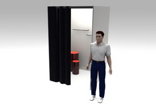 Dressing room scene 3d model 2
