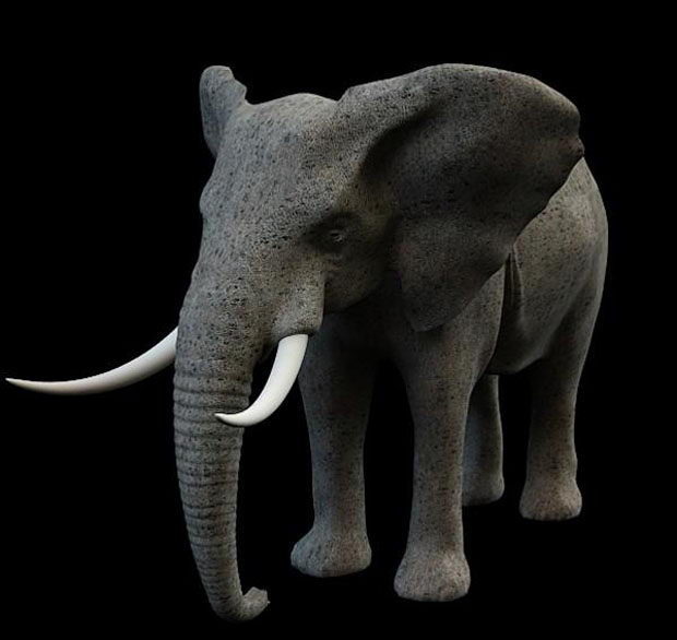 Elephant Figurine 3D Model