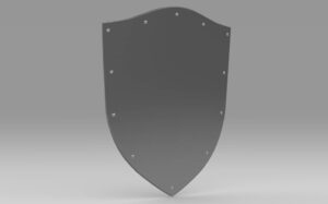 Empty Shield 3D Model