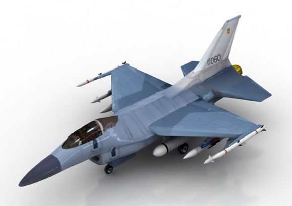 F-16 Fighter Aircraft 3D Model