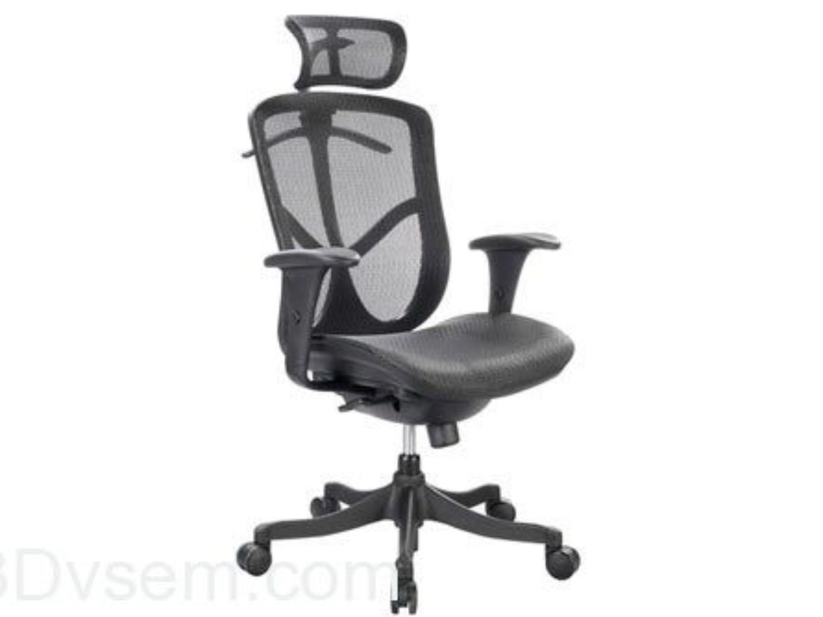 Fabric Office Chair 3D Model