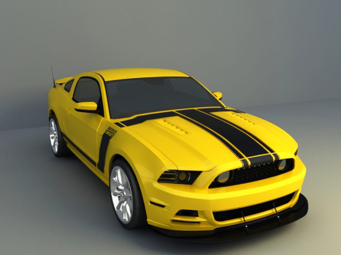 Ford Mustang Boss Car 3D Model