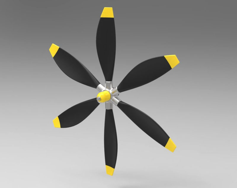 Free 3D Air Plane Propeller Model Vehicles