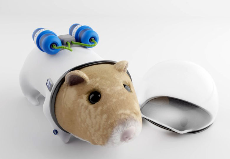 Free 3D Cartoon Hamster Toy Model