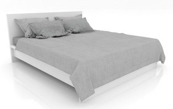 Free 3D Double Bed Model