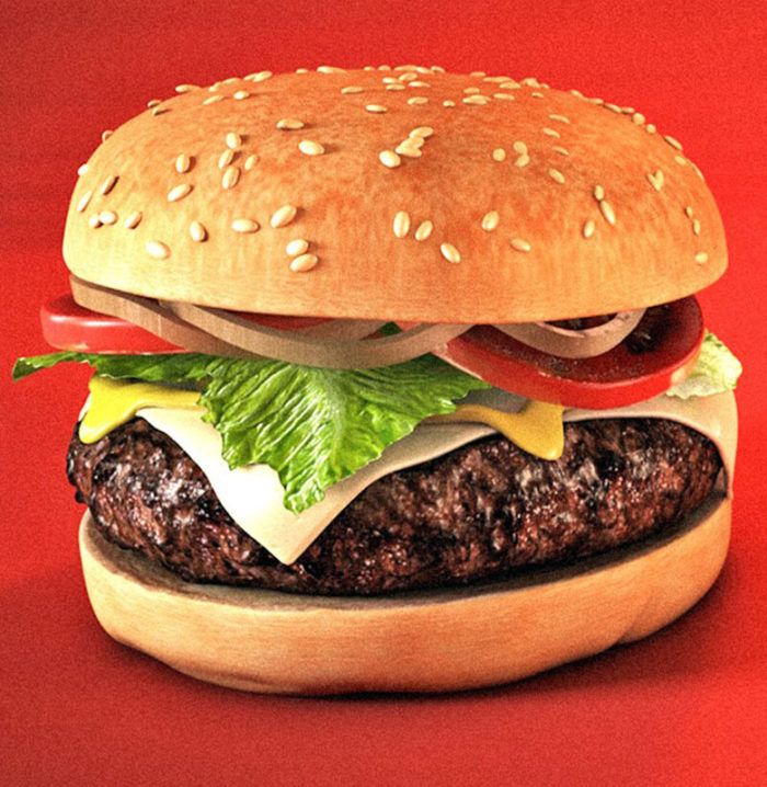 Free 3D Hamburger Model