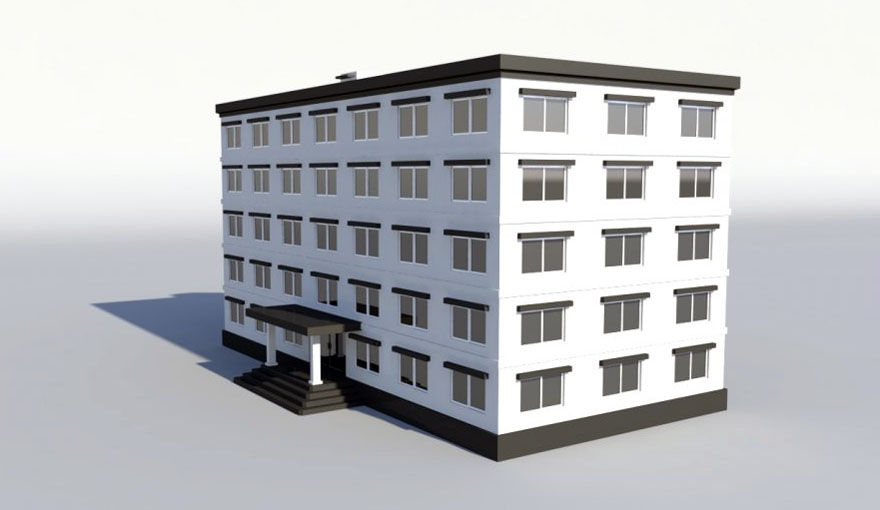Injusticia Disfraz Sustancial Free 3D Low Poly Building Model