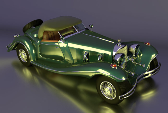 Free 3D Mercedes Roadster Model