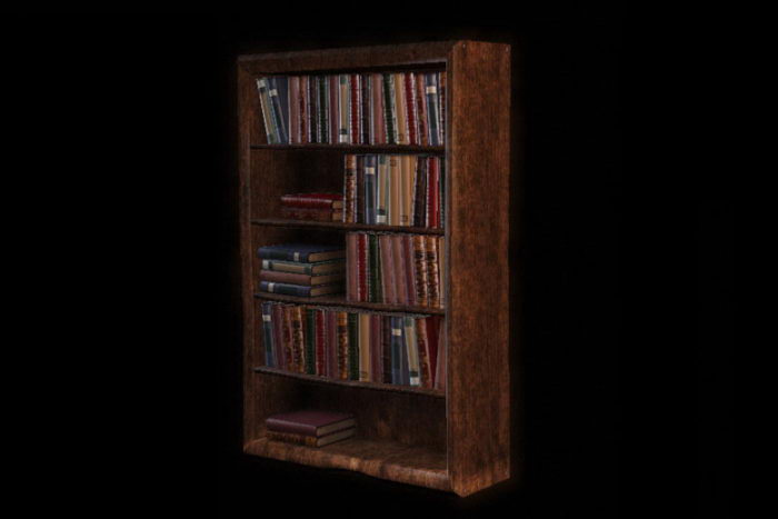 Free 3D Old Book Case