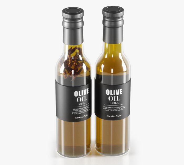 Free 3D Olive Oil Bottle