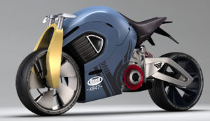 Free 3D Sci-fi Motorcycle Model