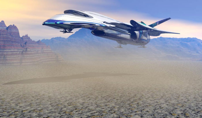  Free 3D Sci-fi Spaceship Model