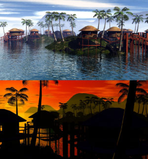 Free 3D Tropical Scene