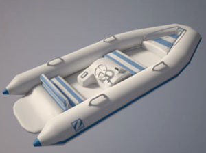 Free 3D Zodiac Boat Model