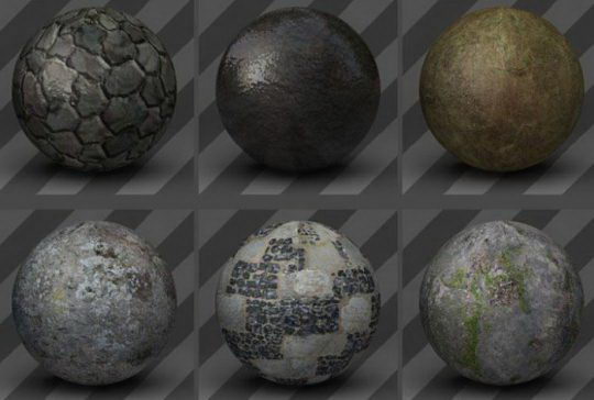 Free 6 Stone Textures Free C4d Models