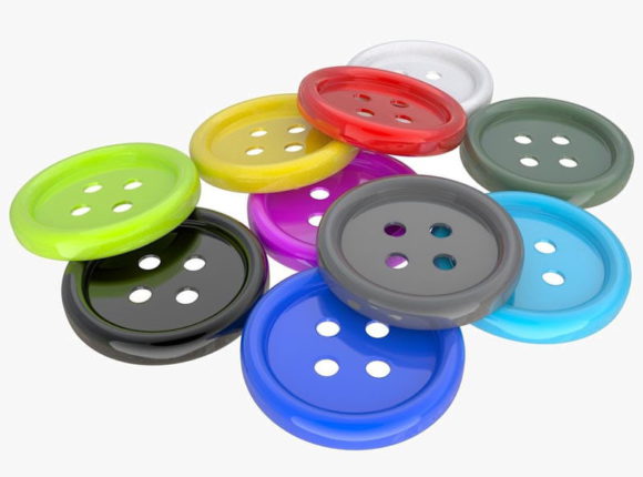 Free Colorful Buttons 3D Model