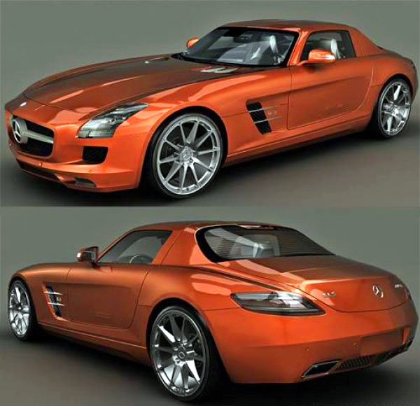 Free Mercedes Benz Sls 3D Model
