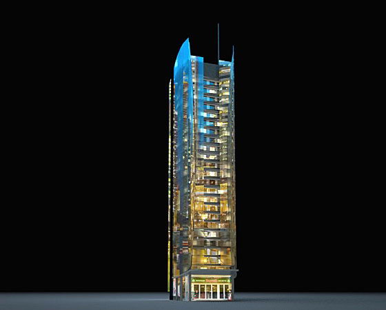 Free Skyscraper Building 3D Model