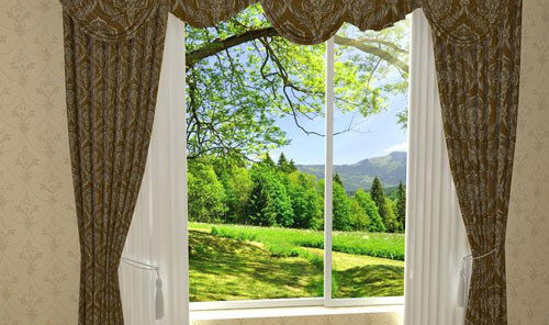 Free Window Curtain 3D Model
