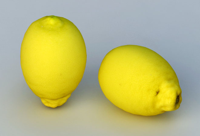  Fresh Lemon Free 3D Model