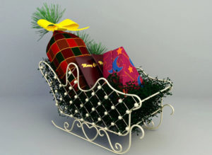 Gift display items for christmas 3d model