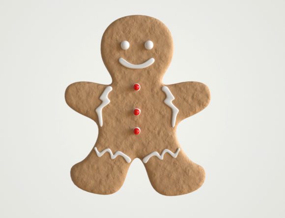 Gingerbread Man 3D Model