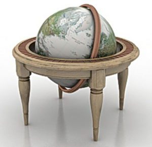 Globe Table 3D Model