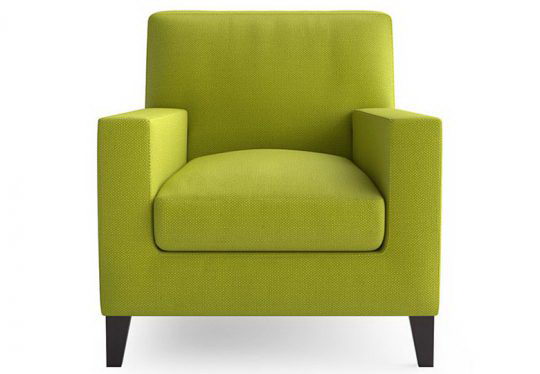 Green Sofa and Arm Chair 3D model 2