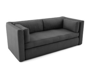Grey Fabric Sofa Free 3D Model