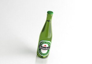 Heineken Beer Bottle 3D Model