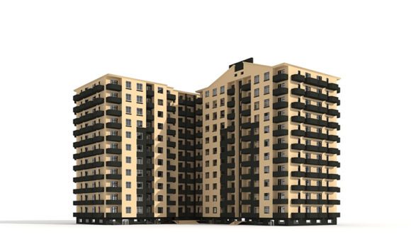 High Rise Residential Building 3D Model