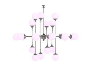 High-tech Ceiling Light 3D Model