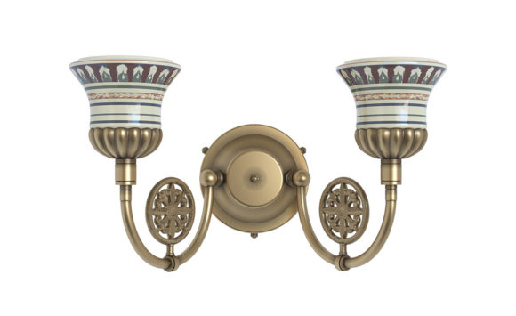 Historical Ceramic Wall Sconce 3D Model