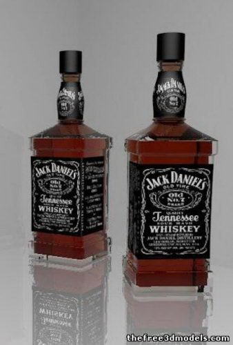 Jack Daniel's Bottle 3d model