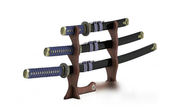 Japan Swords Decoration 3D Model