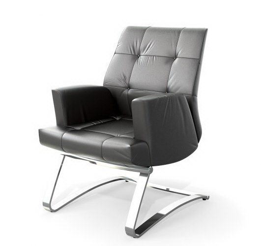Leather Office Chair 3D Model