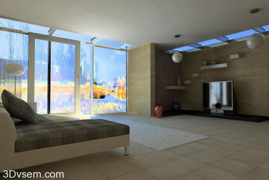 Living Room Interior Design 3d Model Free C4d Models
