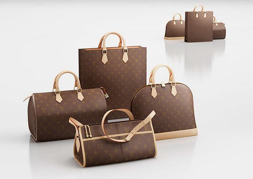 Louis Vuitton Woman Hand Bags 3d Model Free C4d Models