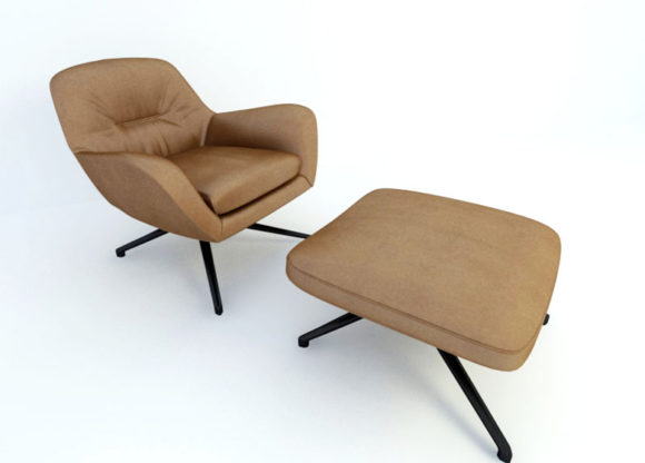Lounge Armchair Free 3D Model