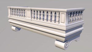 Low Poly Balcony Free 3D Model