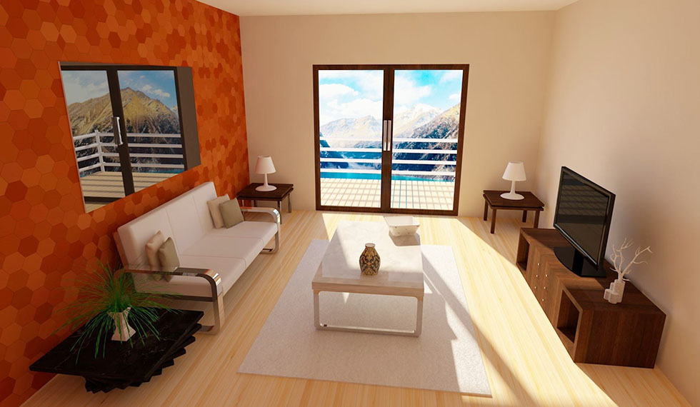 Low Poly Living Room 3d Model Free C4d Models