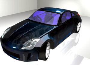 Low poly Nissan 350z Car 3d Model