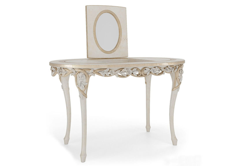 Luxury Boudoir Table 3D Model Table