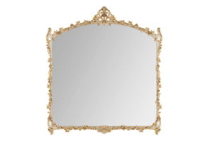 Luxury Gold Metal Frame Mirror 3D Model