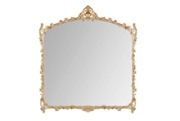 Luxury Gold Metal Frame Mirror 3D Model