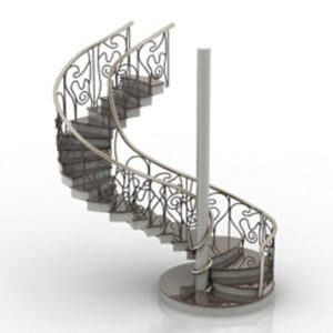Luxury Interior Stairs 3D Model
