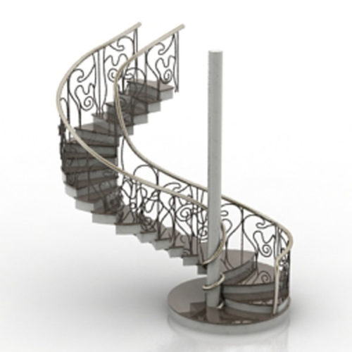 Luxury Interior Stair 3D Model