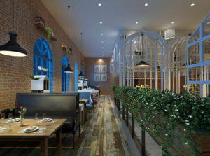 Luxury Restaurant 3D Interior Scene