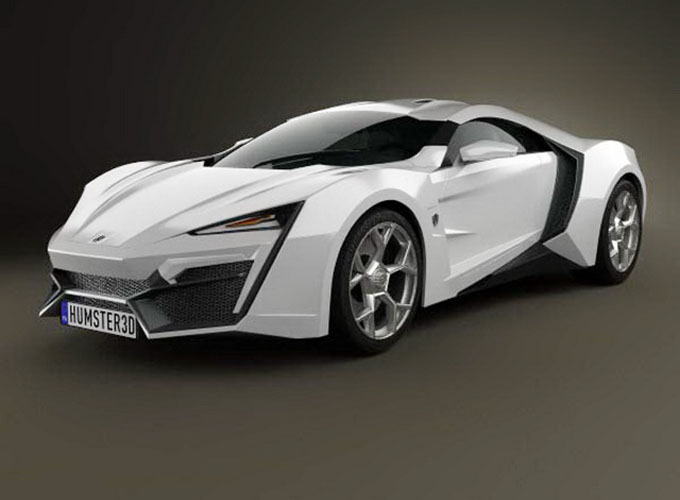 Lykan HyperSport Car 3D Model Free C4D Models