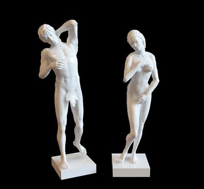 Man and Woman Sculpture 3D Model